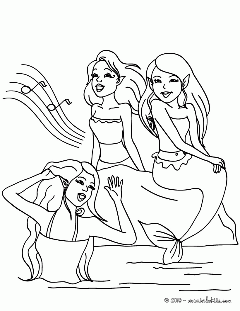 Mako Mermaids Coloring Pages Coloring Home