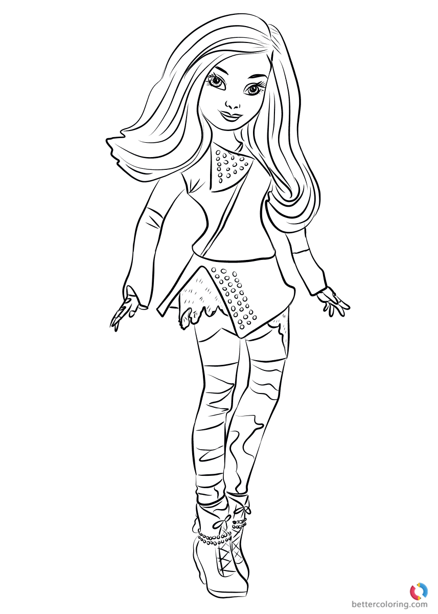 Descendants 2 Printable Coloring Pages