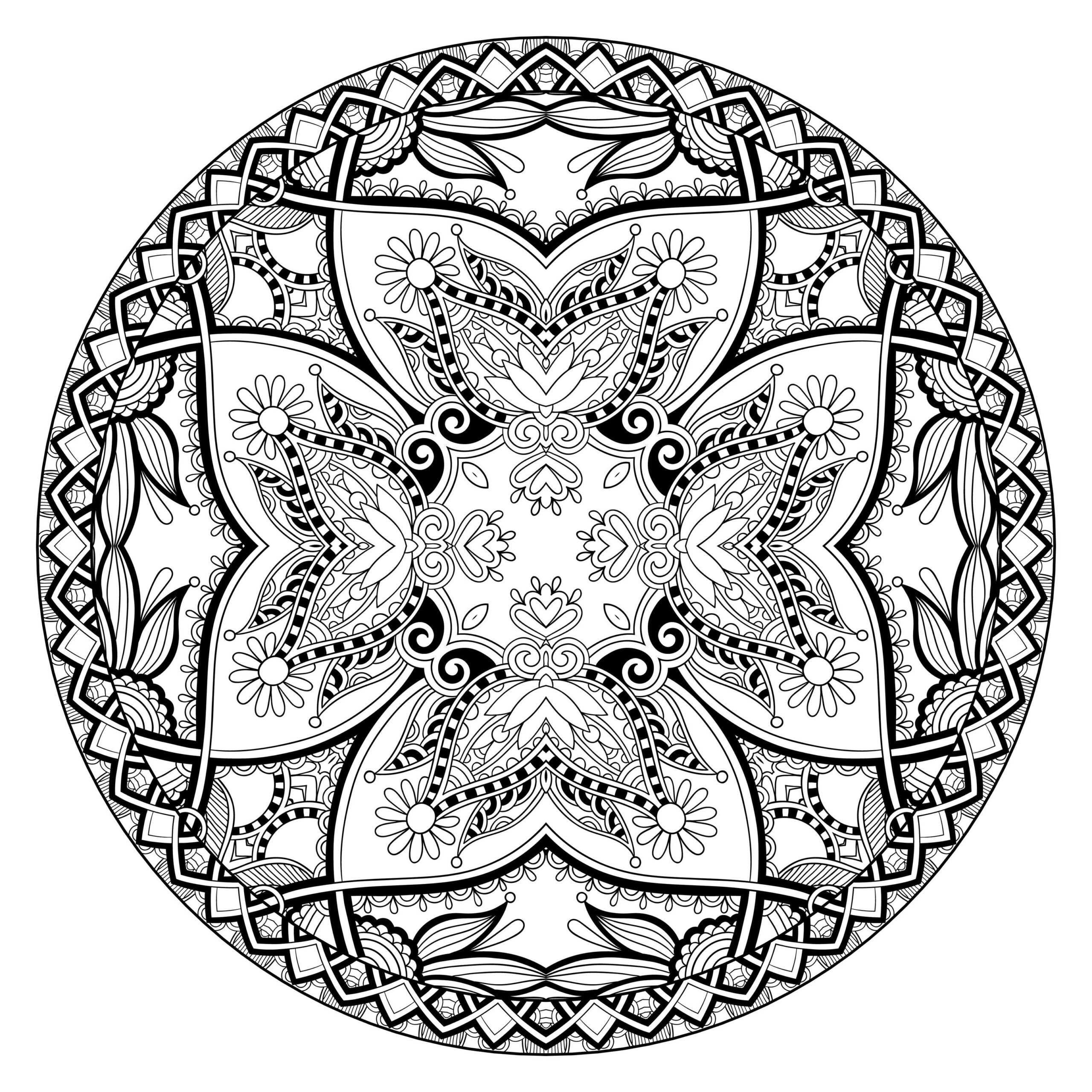 Printable Mandala Coloring Pages