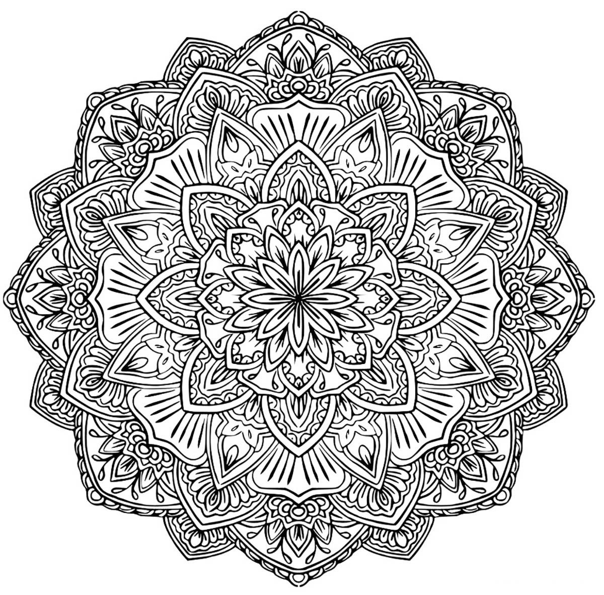 Mandala To Download In Pdf 1 Mandalas Coloring Pages For Adults