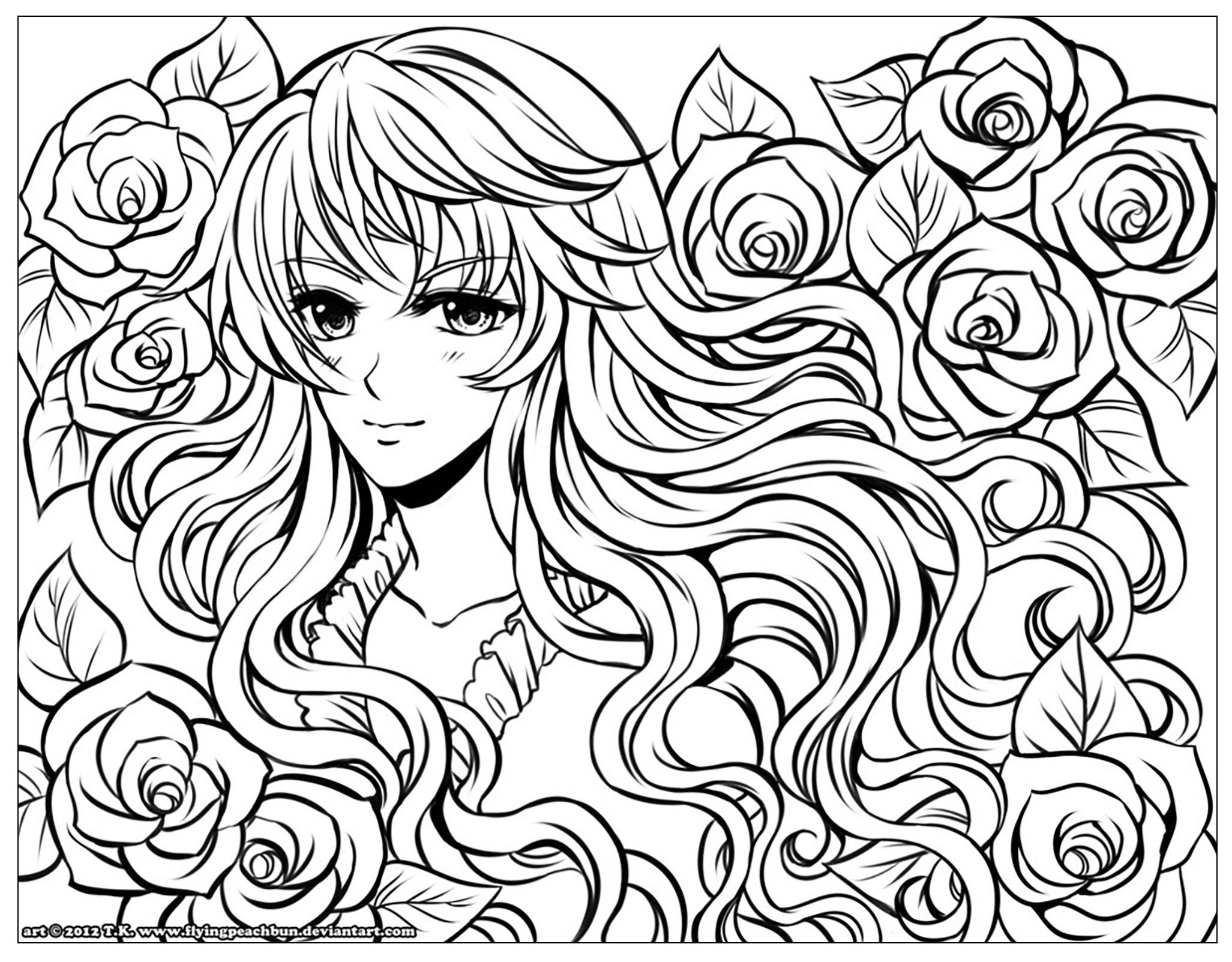 Manga To Color For Children Manga Various Coloring Pages For Kids