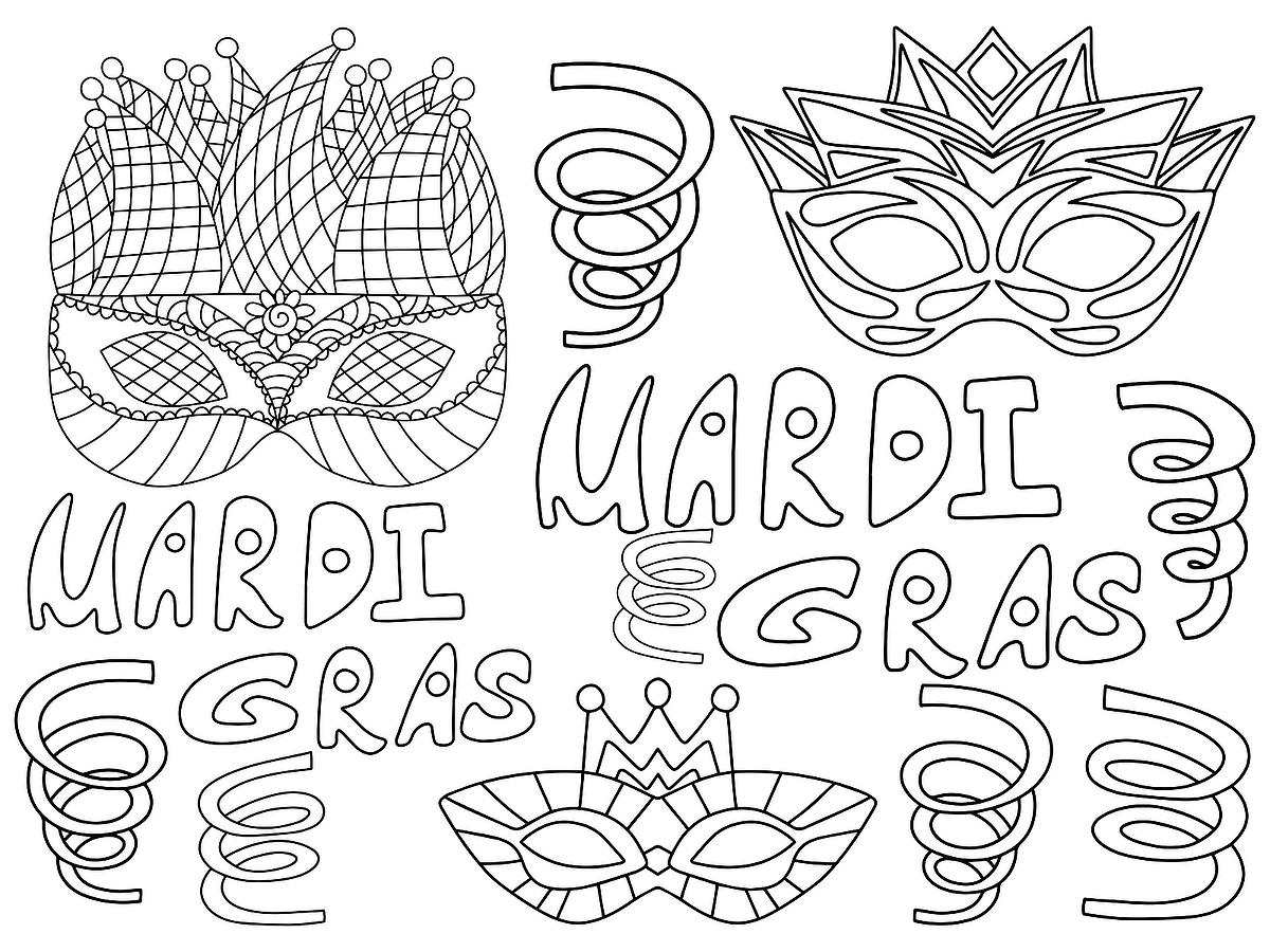 Mardi Gras Coloring Pages 10 Free Printable Coloring Pages Of Mardi Gras Fat Tuesday