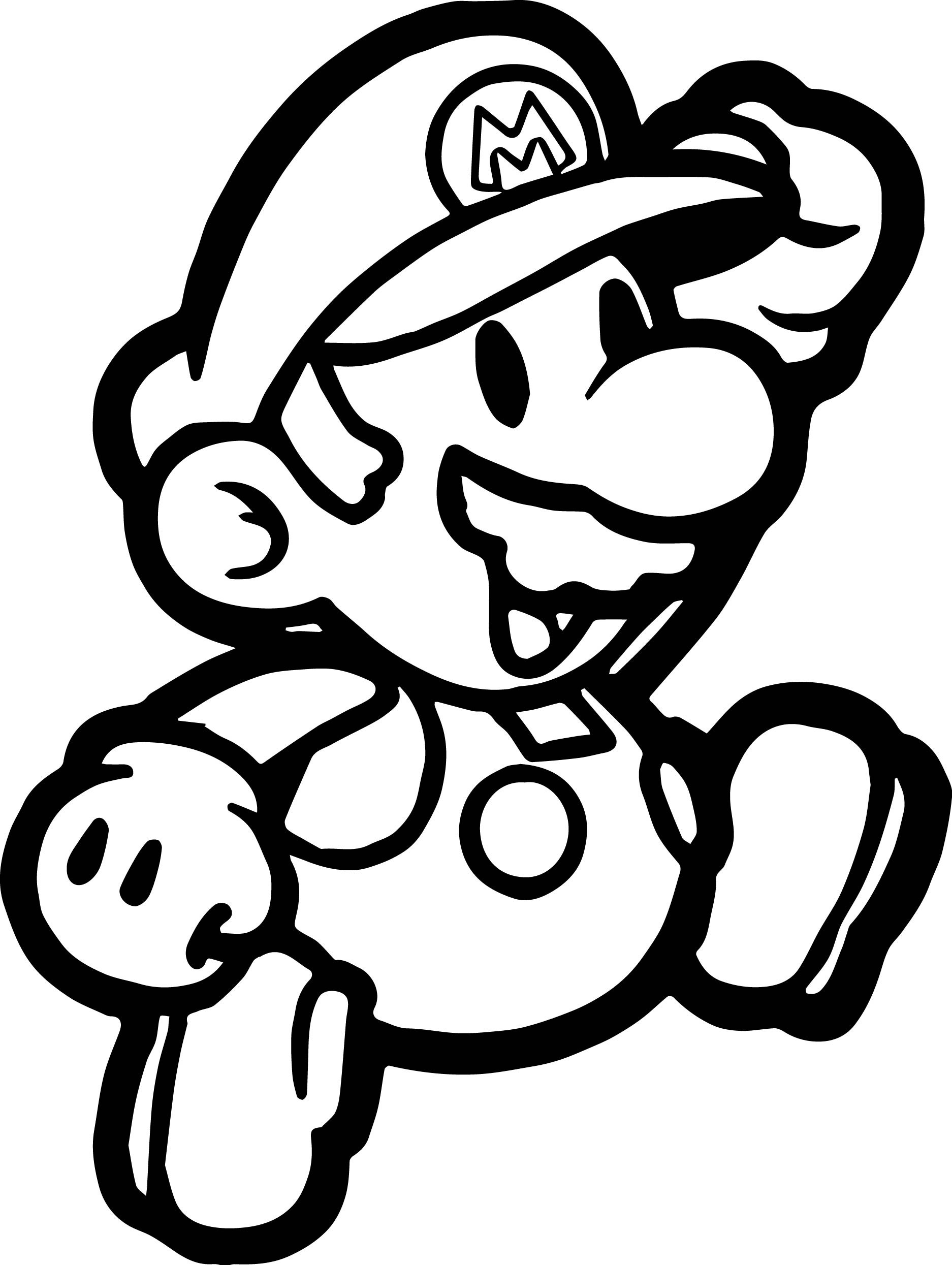 Mario Printable Color Pages