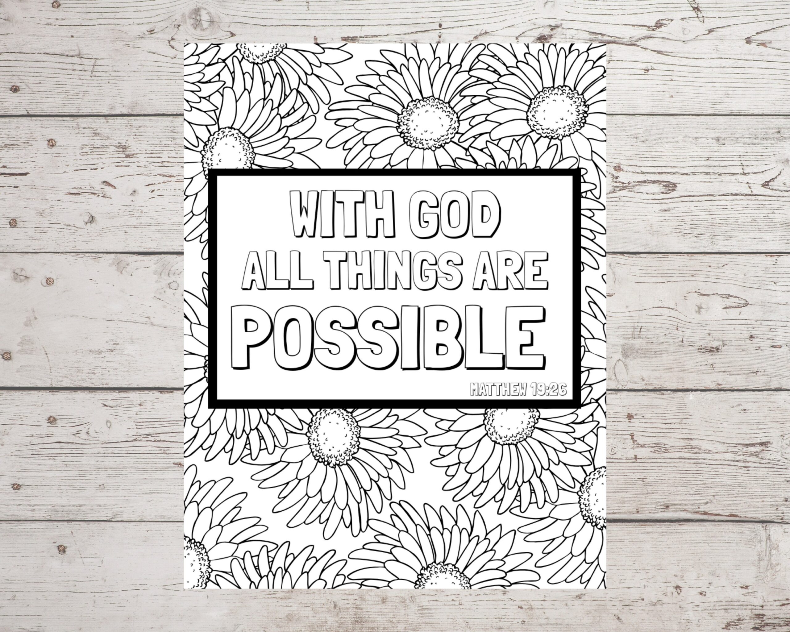 Matthew 19 26 Coloring Pages