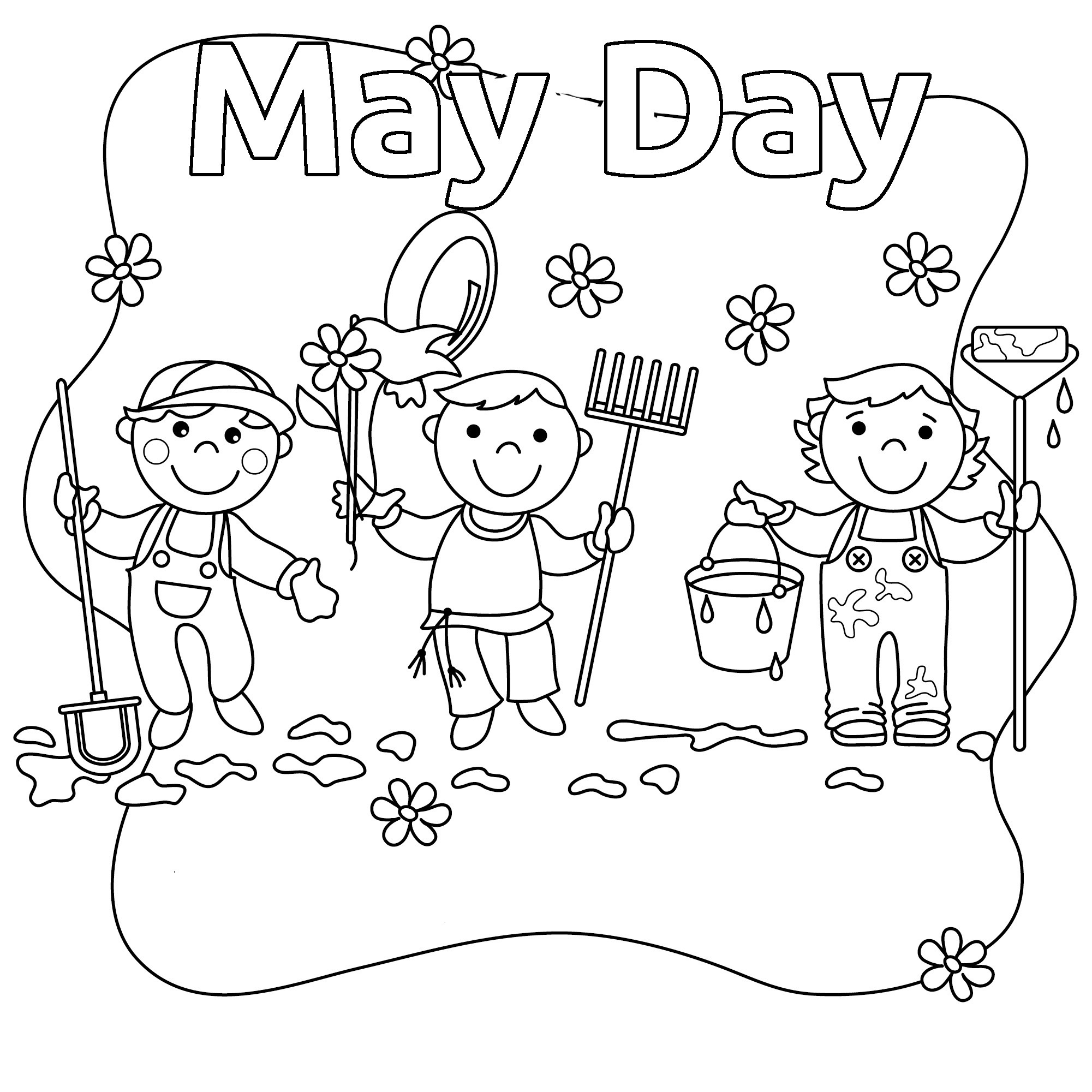 May Coloring Pages Printable