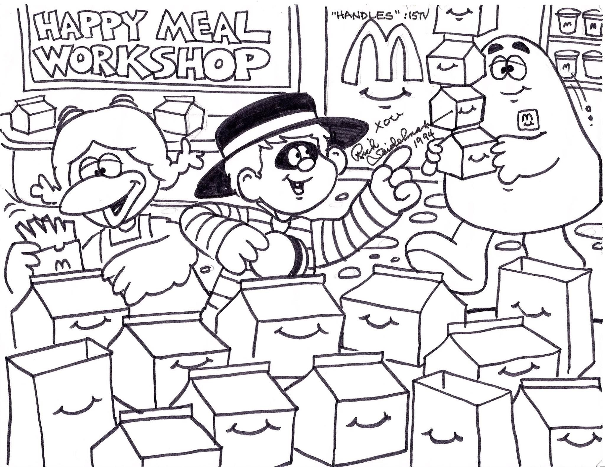 Mcdonalds Coloring Pages Mcdonald Food Printable Supercoloring Template Book Categories Via