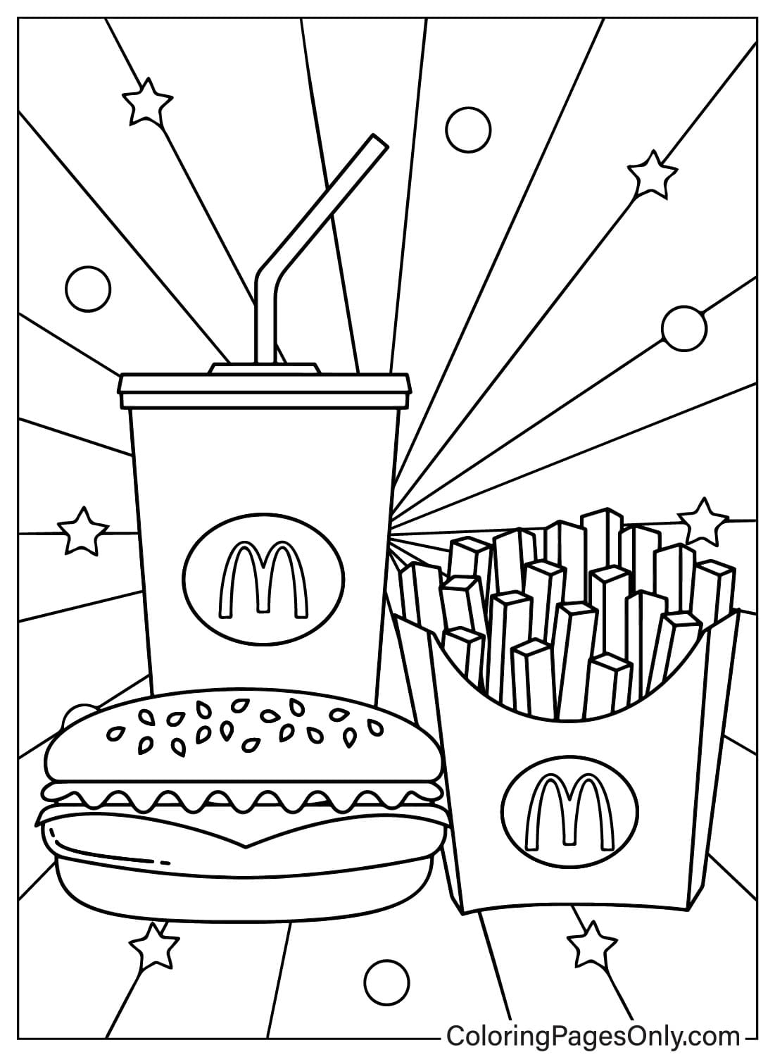 McDonalds Images Coloring Page Free Printable Coloring Pages