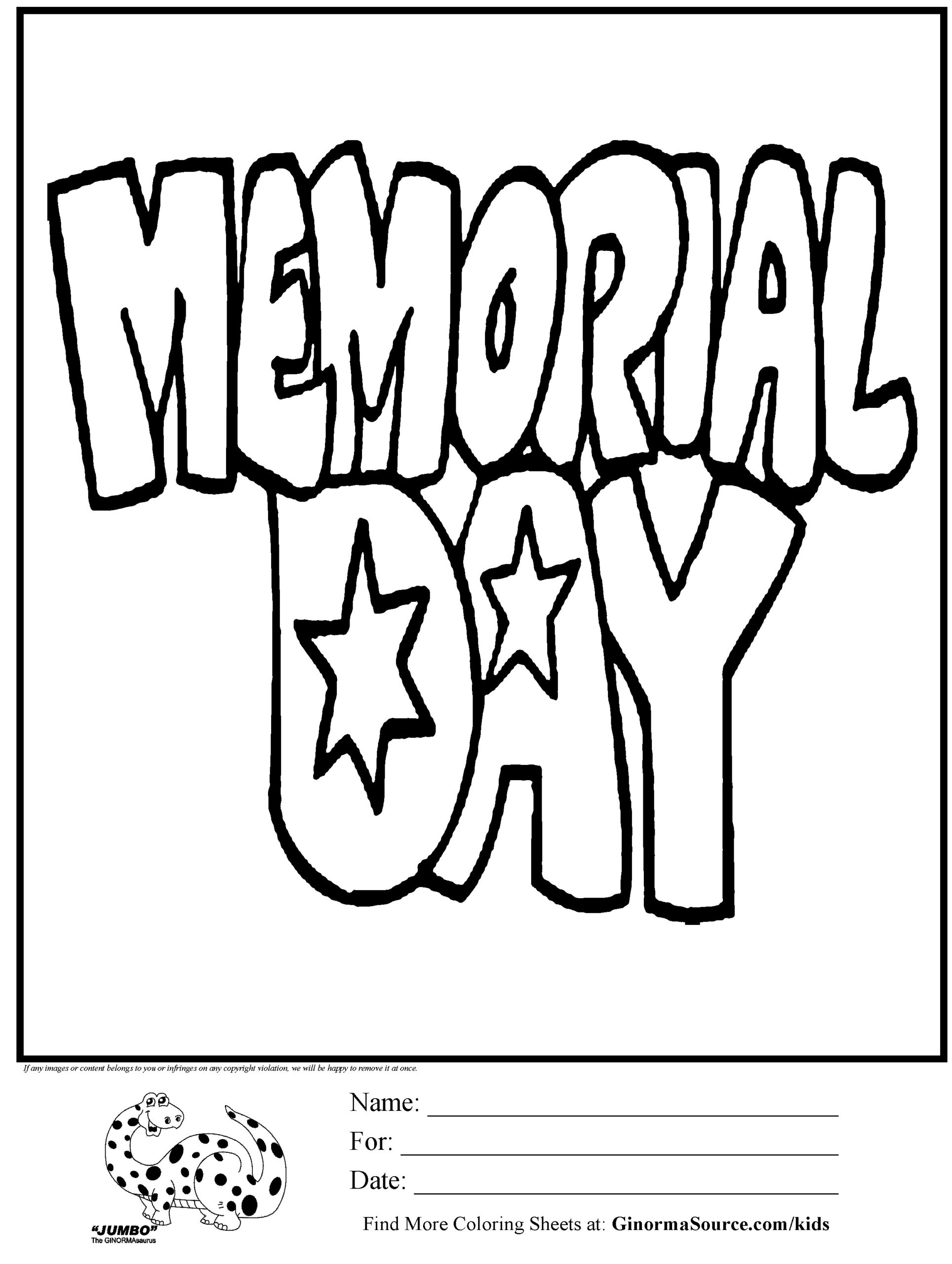 Memorial Day Coloring Pages Printable At GetColorings Free Printable Colorings Pages To