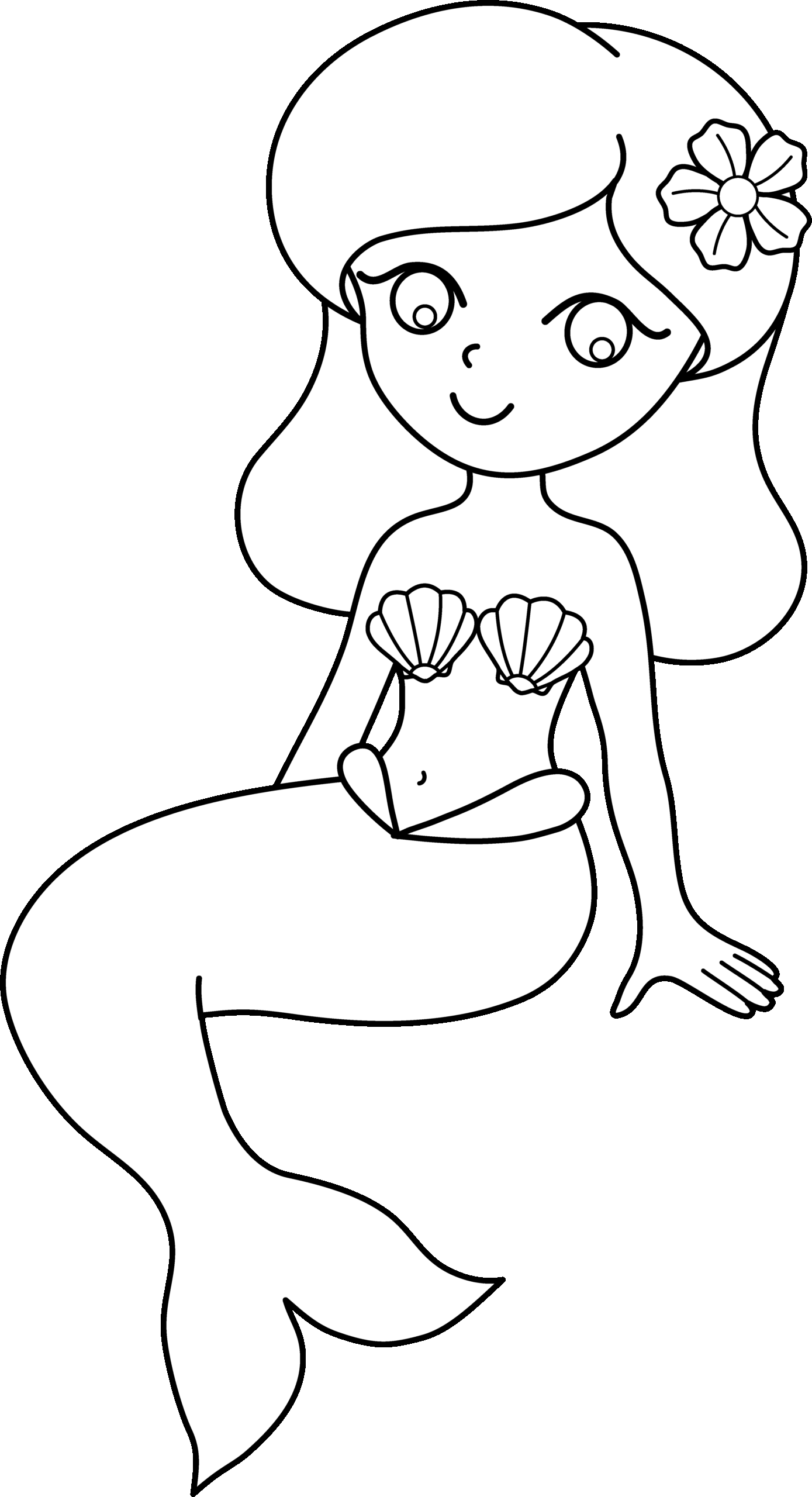 Free Printable Mermaid Coloring Page