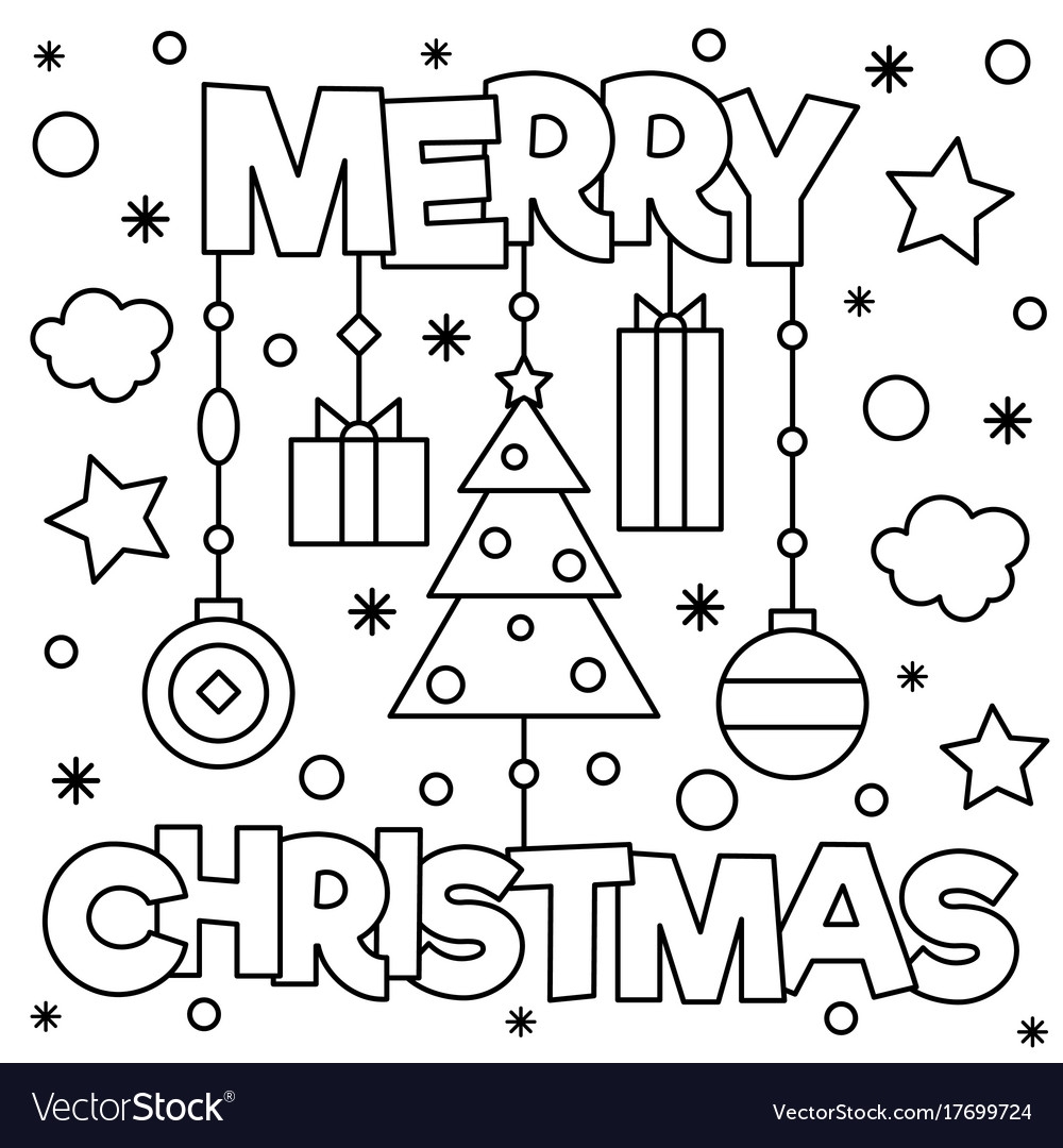 Merry Christmas Coloring Cards