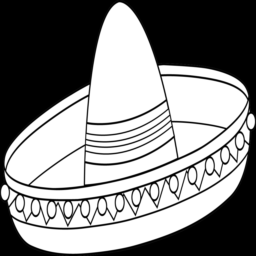 Sombrero Coloring Page Printable
