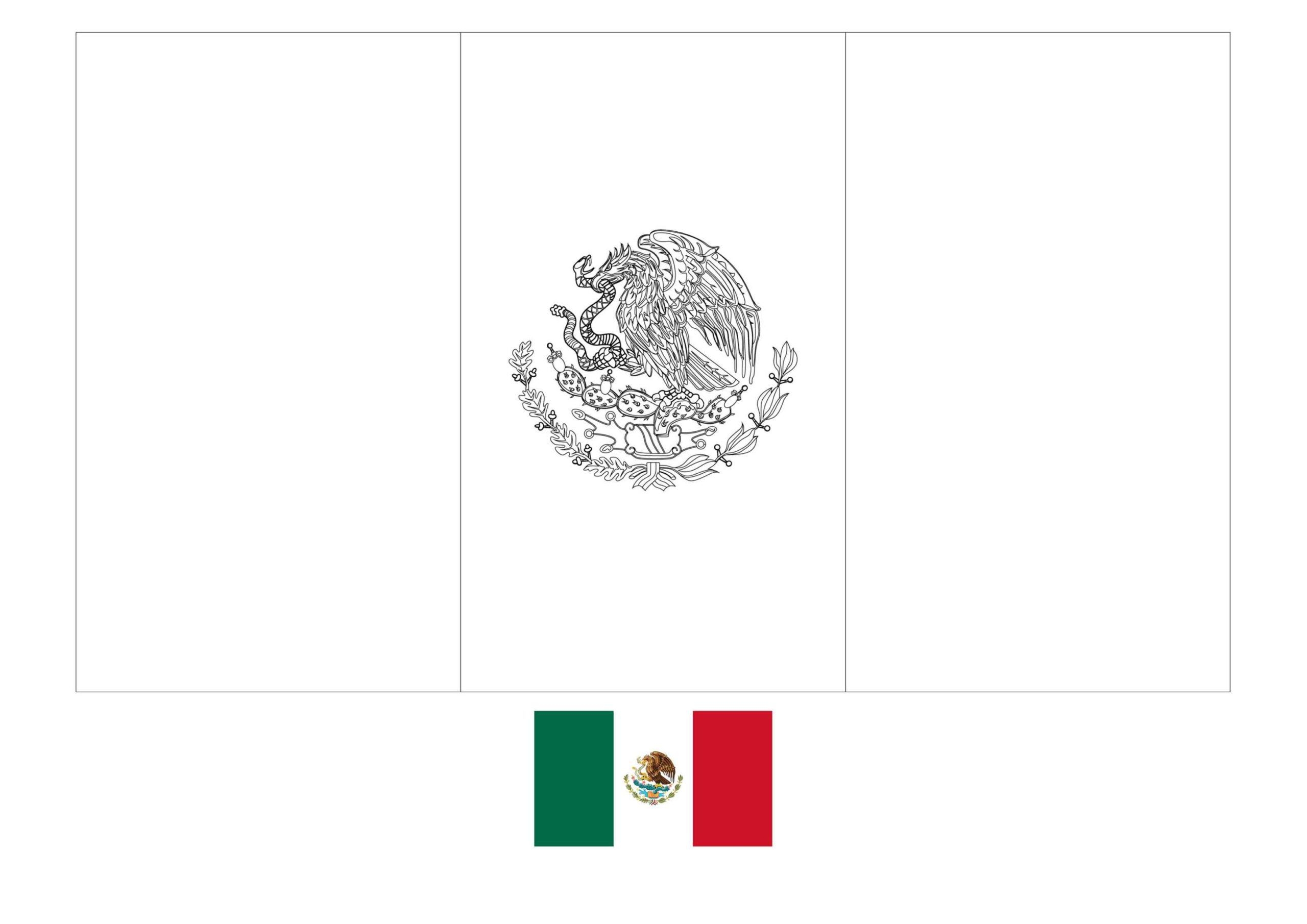 Mexico Flag Coloring Page Flag Coloring Pages Free Coloring Sheets Printable Coloring Pages