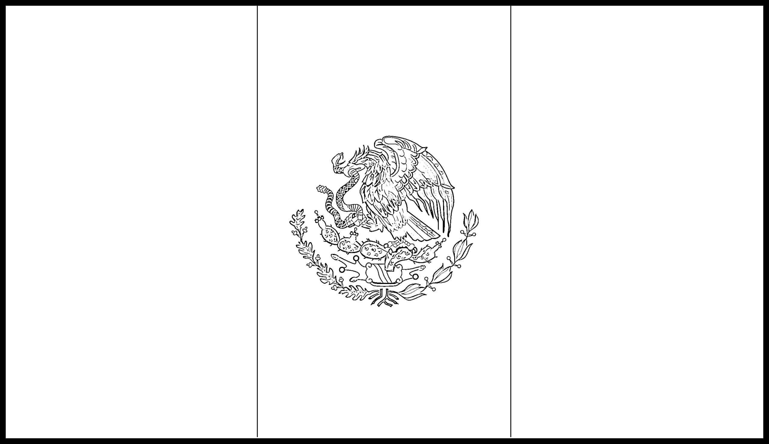 Mexico Flag Coloring Page Printable