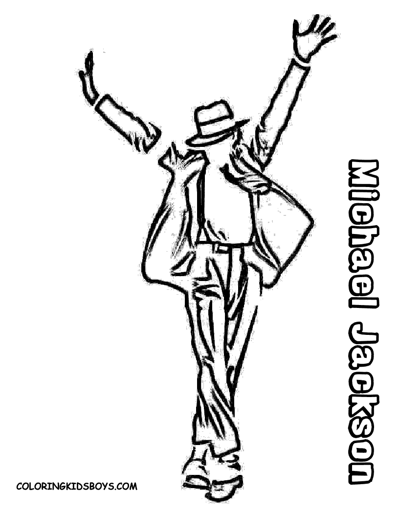 Michael Jackson Coloring Pages To Download And Print For Free