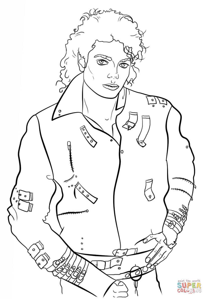 Michael Jackson Coloring Pages To Download And Print For Free