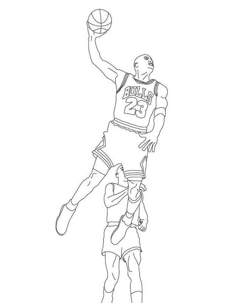 Printable Coloring Pages Michael Jordan