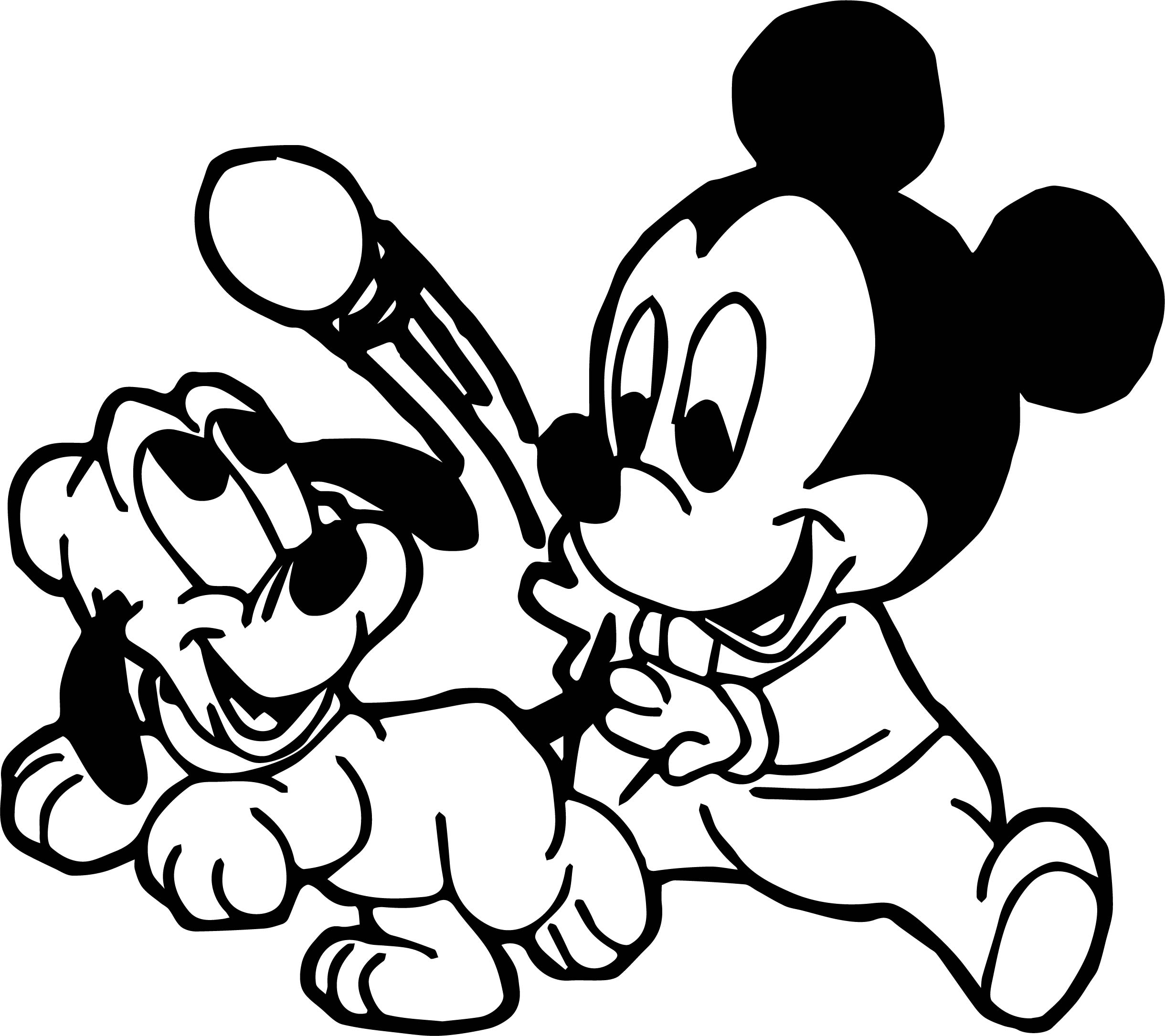 Mickey Mouse Free Printable Coloring Pages