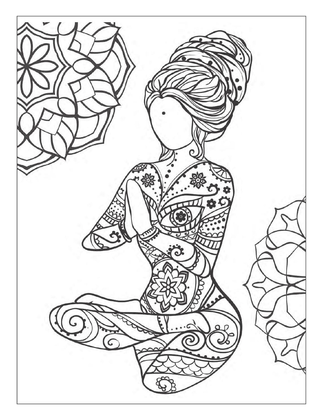 Yoga Coloring Pages Free Printable