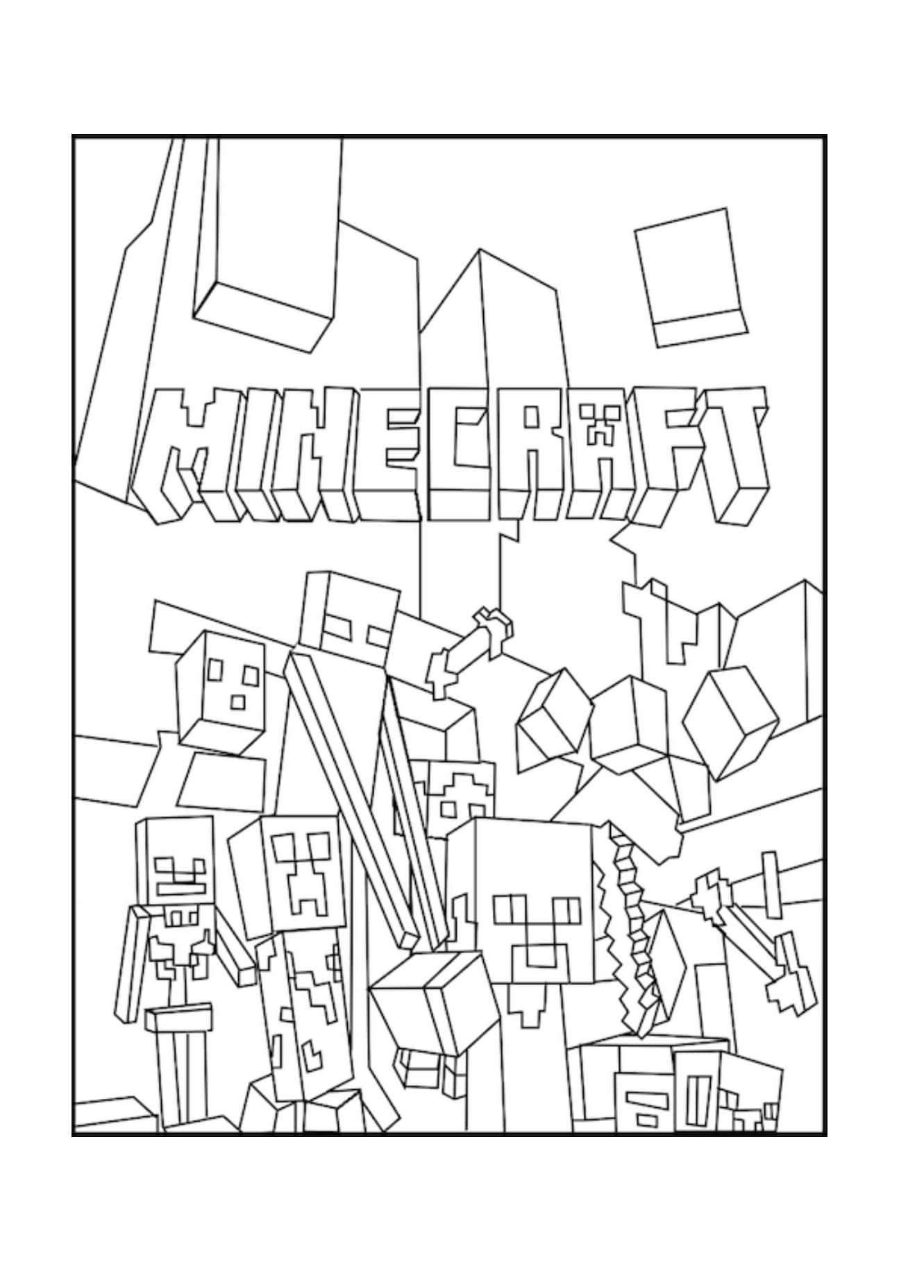 Free Printable Minecraft Coloring Pages