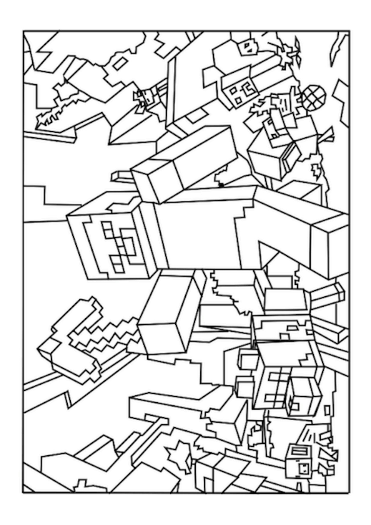 Minecraft Zombie Coloring Pages At GetColorings Free Printable Colorings Pages To Print