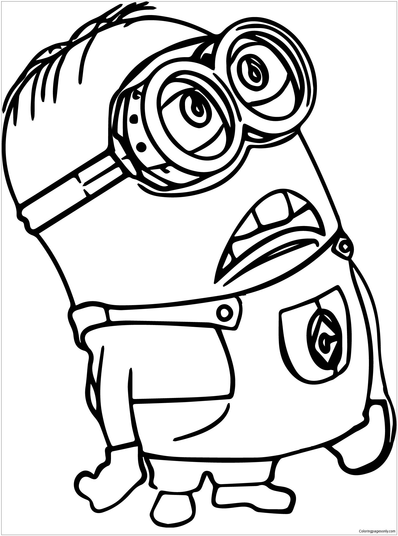 Minion Of Despicable Me Coloring Page Free Coloring Pages Online