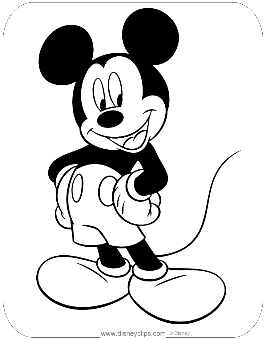 Misc Mickey Mouse Coloring Pages 3 Disneyclips
