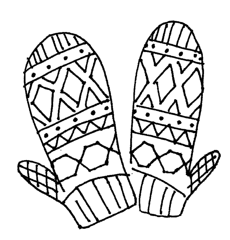 Mitten Coloring Pages Printable