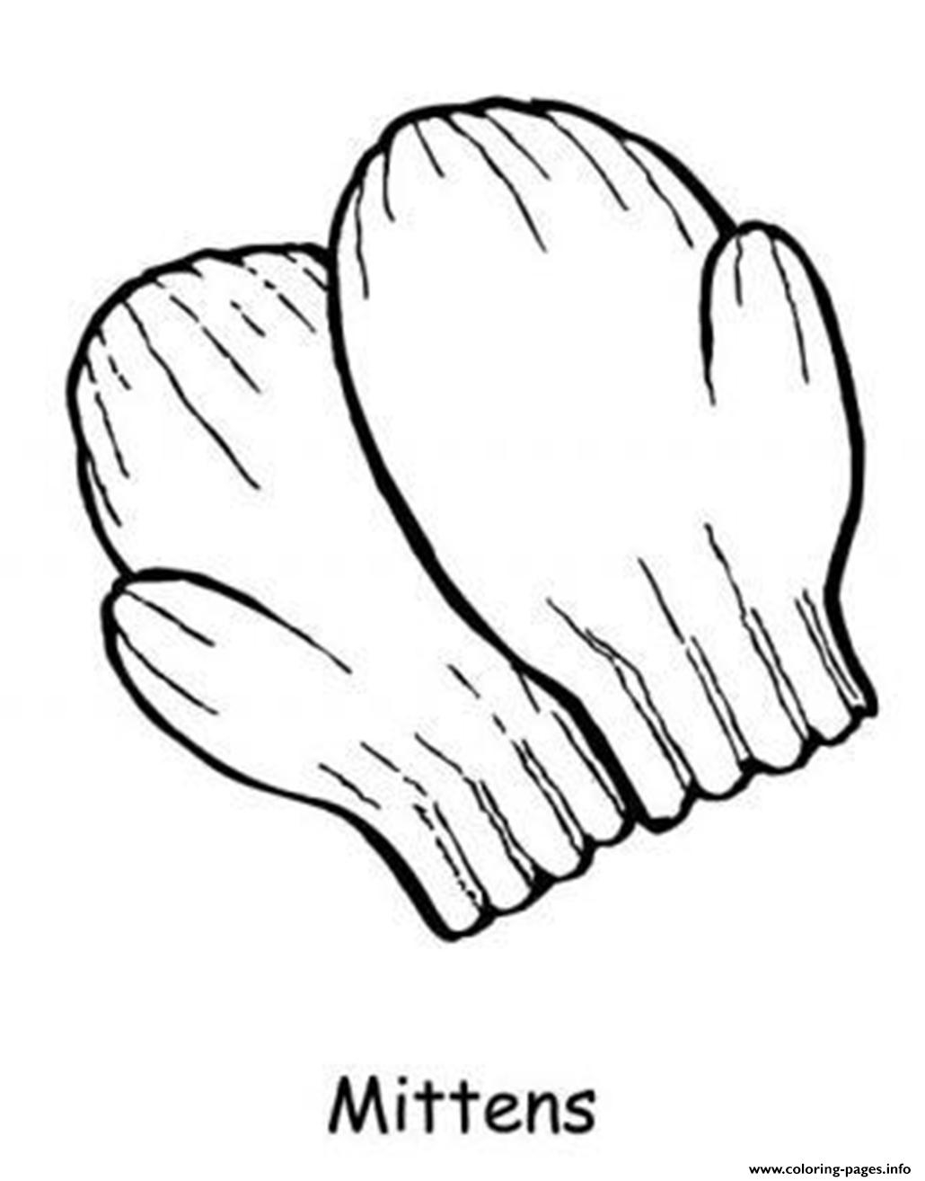 Mittens Winter S Printable1b5e Coloring Page Printable