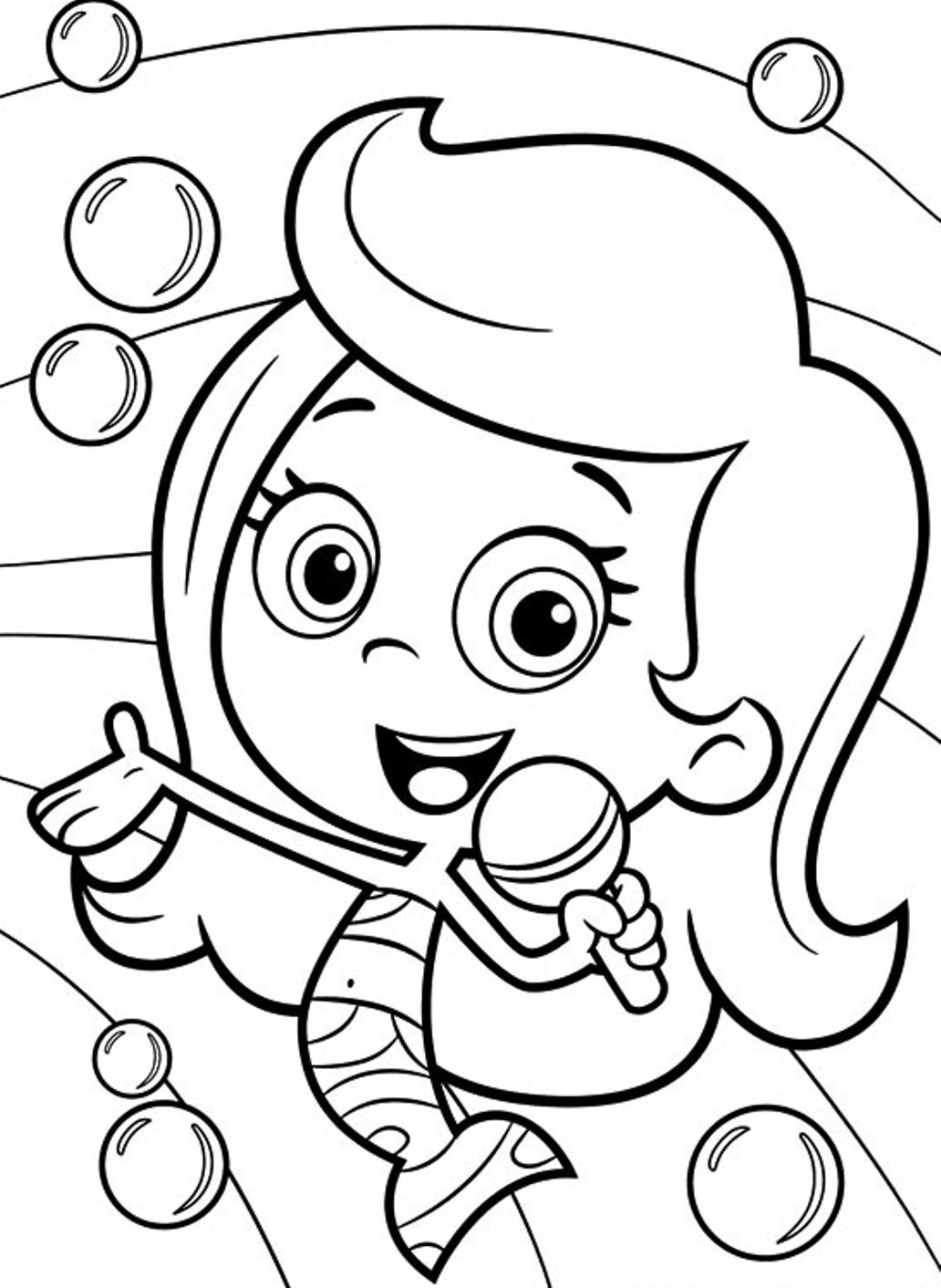 Bubble Guppies Coloring Pages Printable