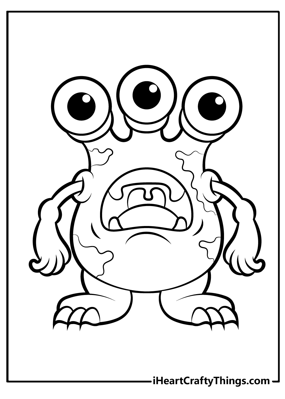 Printable Monster Coloring Pages