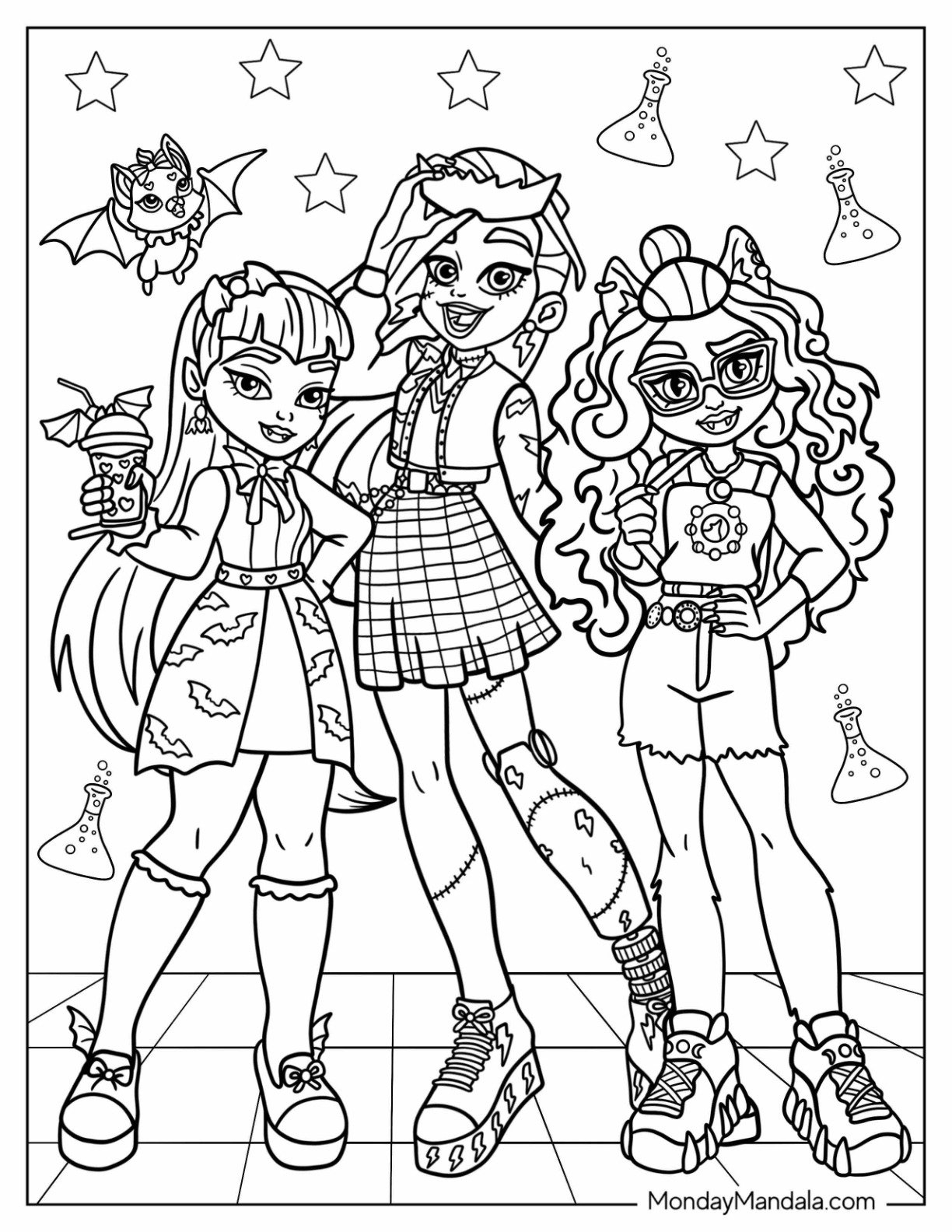 Monster High Coloring Pages Draculaura
