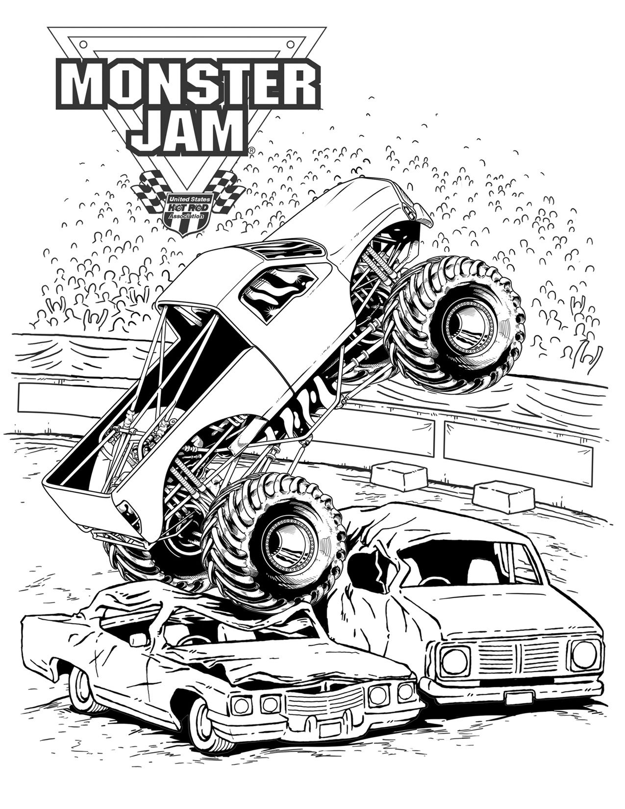 Monster Jam Coloring Pages Printables