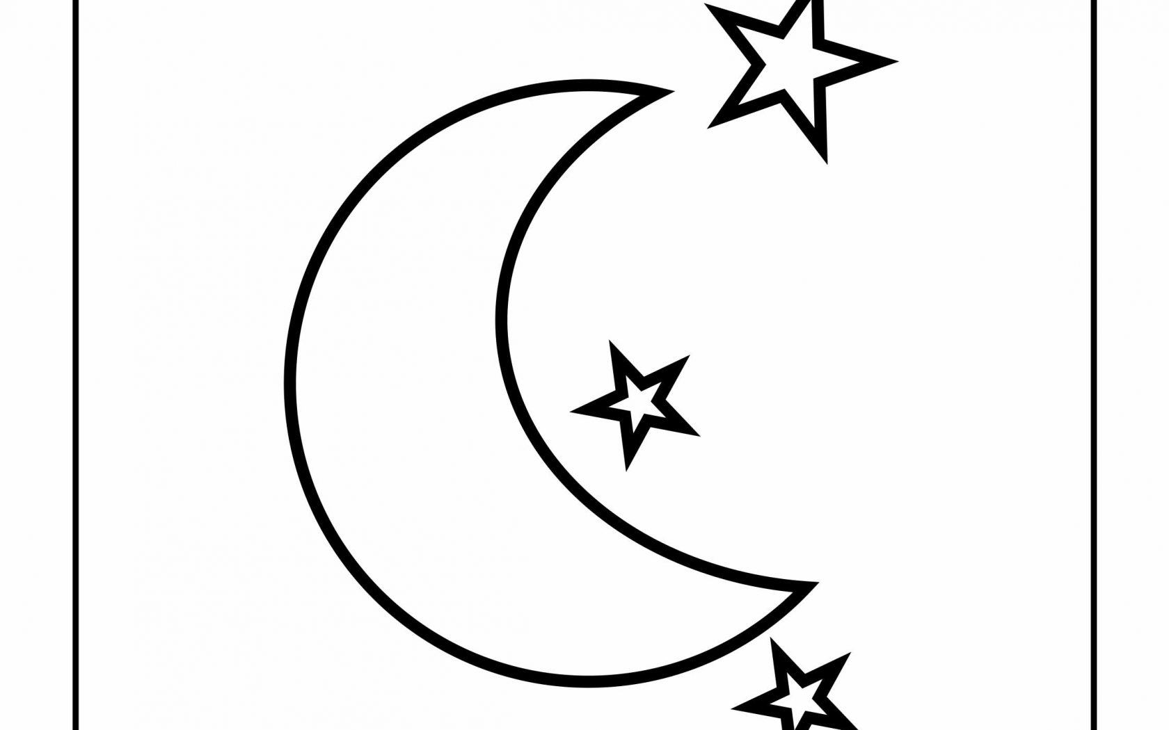 Moon And Stars Coloring Pages Printable Printable Word Searches
