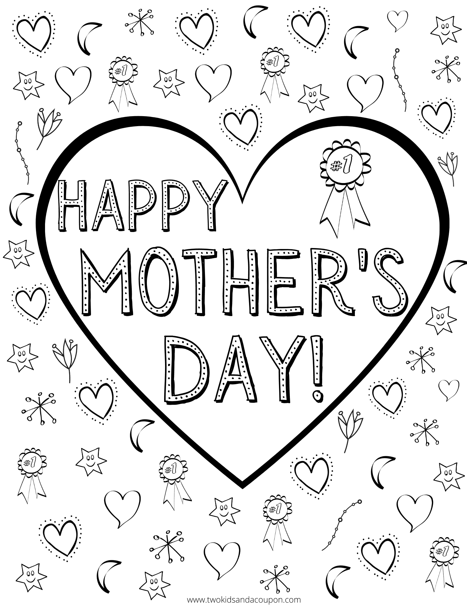 Mother S Day Free Printable Coloring Pages