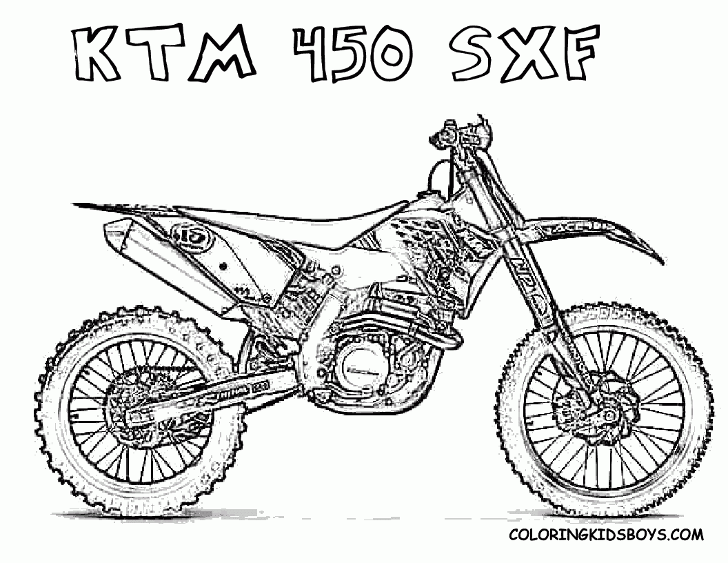 Motocross Coloring Pages To Download And Print For Free