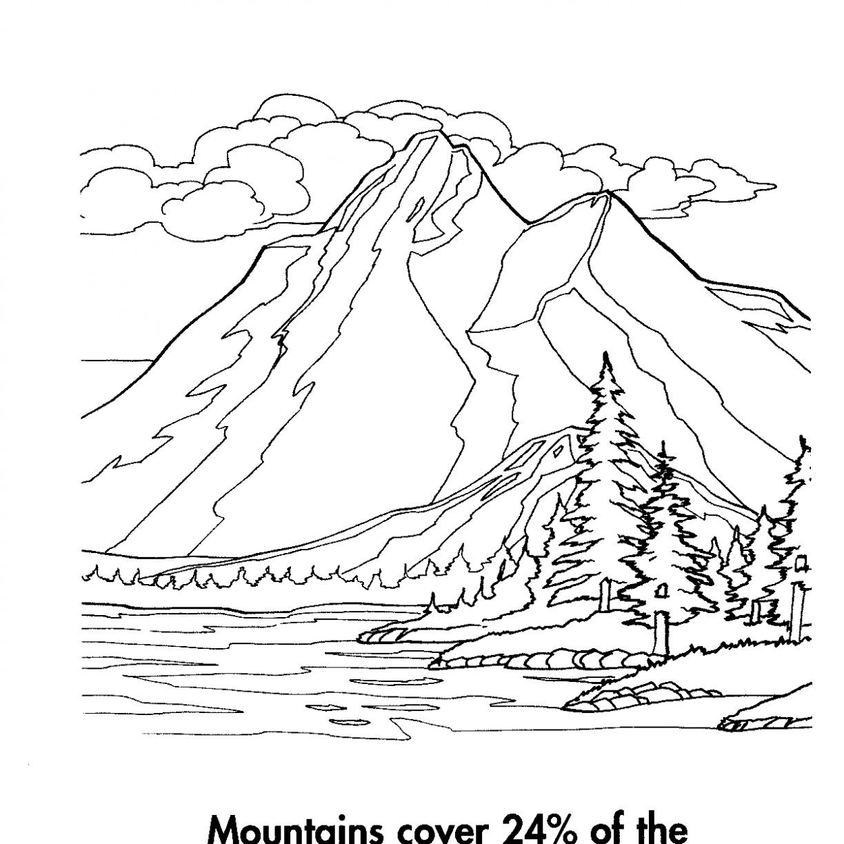 Mountain Scenery Coloring Pages At GetColorings Free Printable Colorings Pages To Print