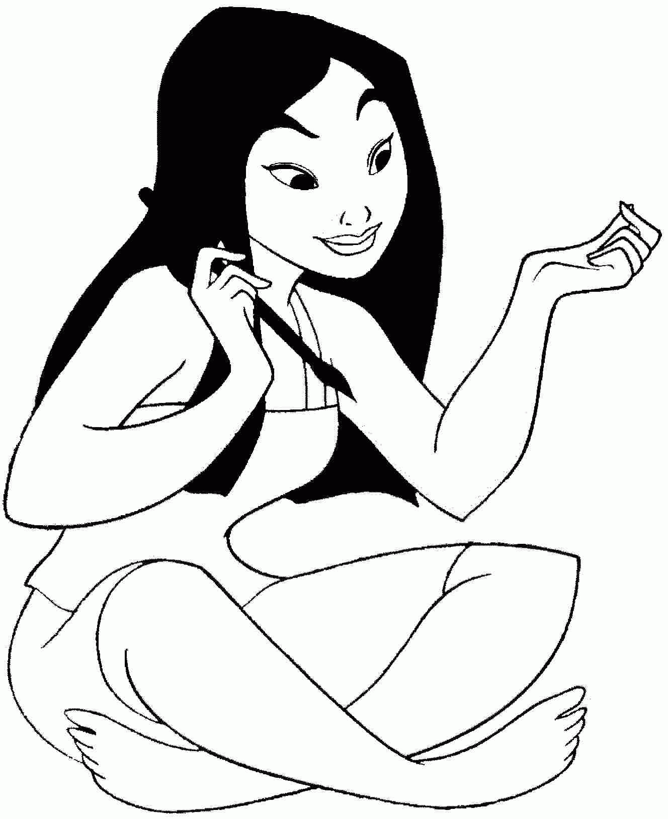 Mulan Printable Coloring Pages