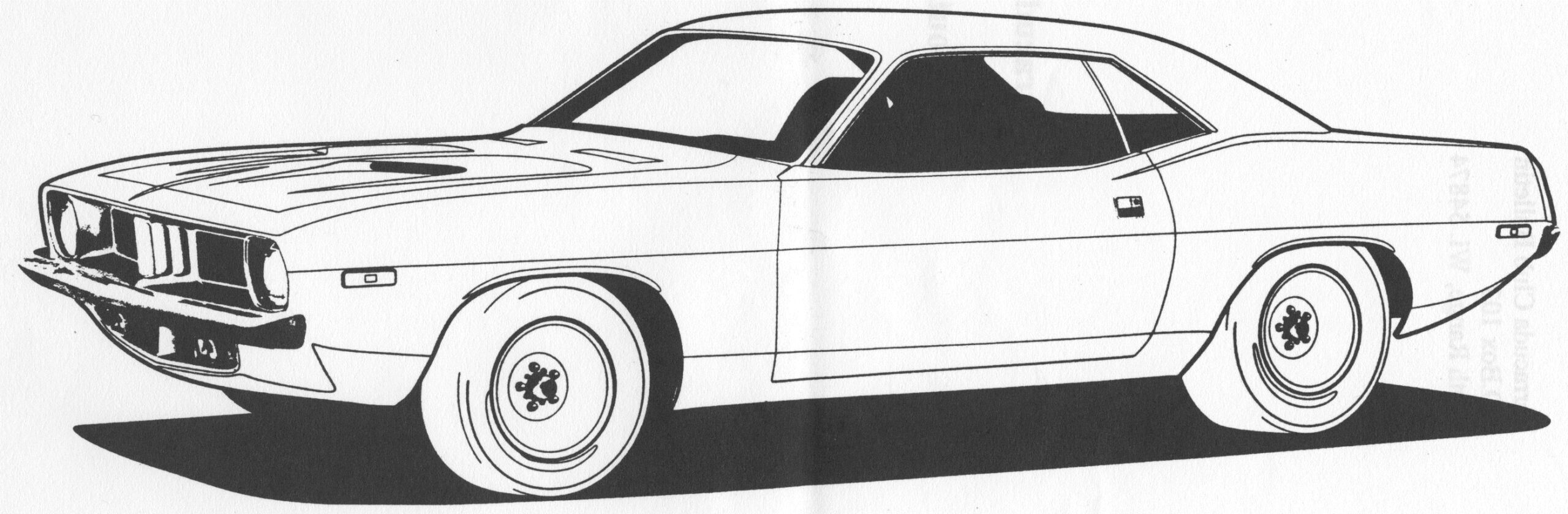 Printable Muscle Car Coloring Pages