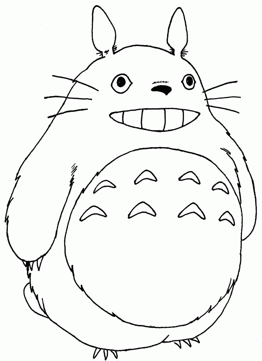 My Neighbor Totoro Coloring Pages Coloring Home