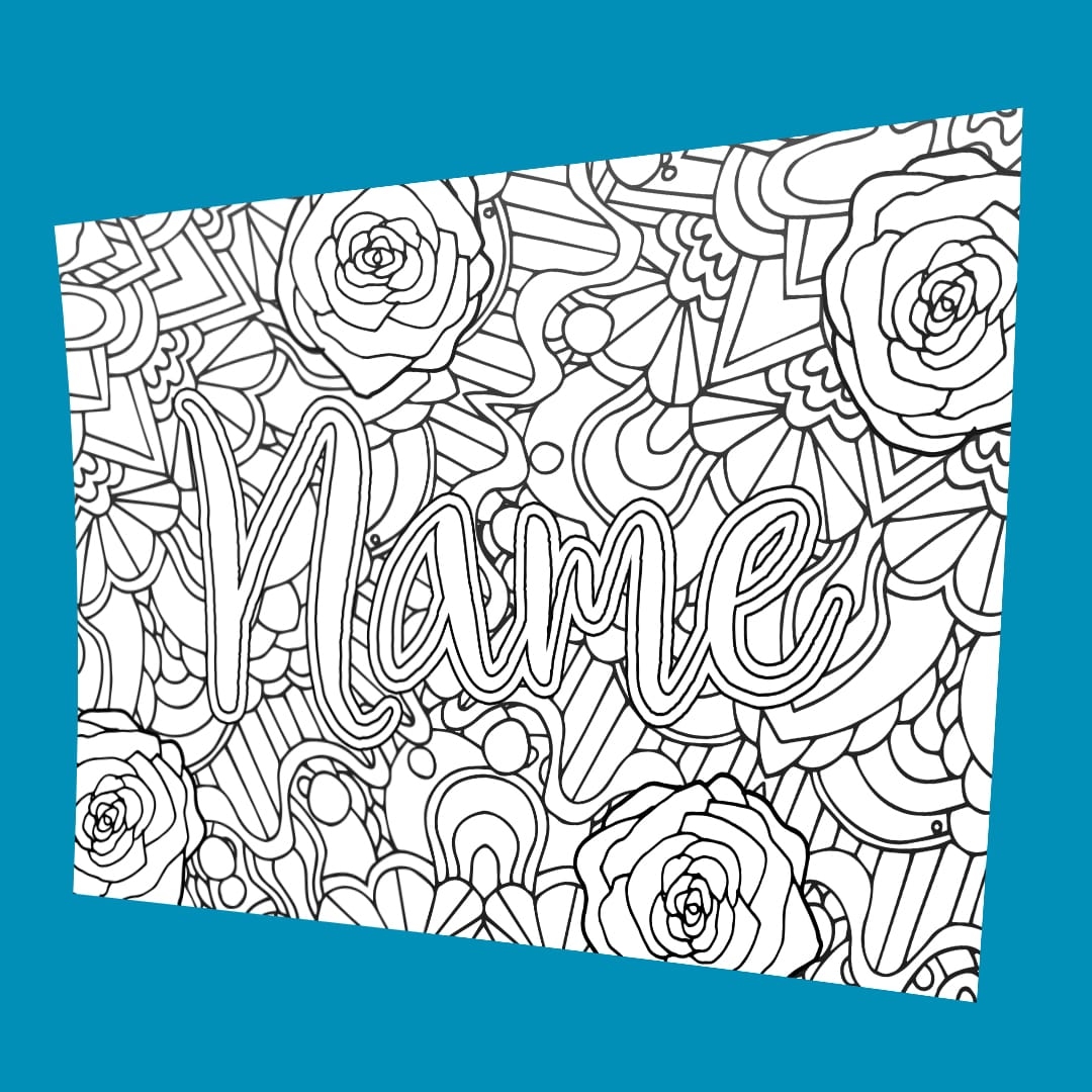 Printable Name Coloring Pages