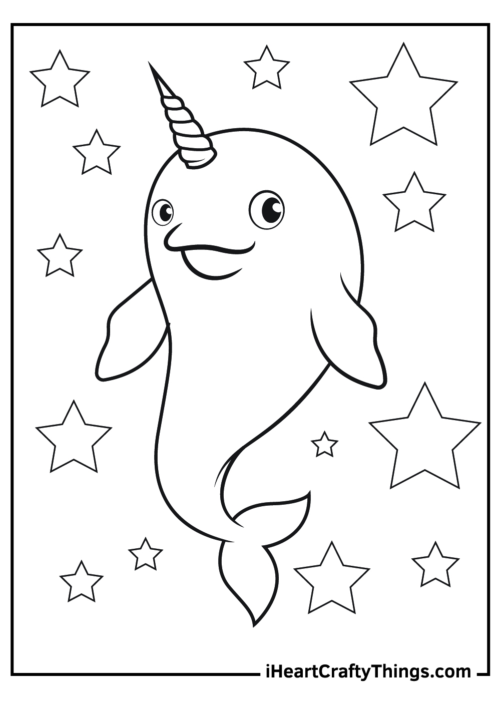 Narwhal Coloring Pages Updated 2021