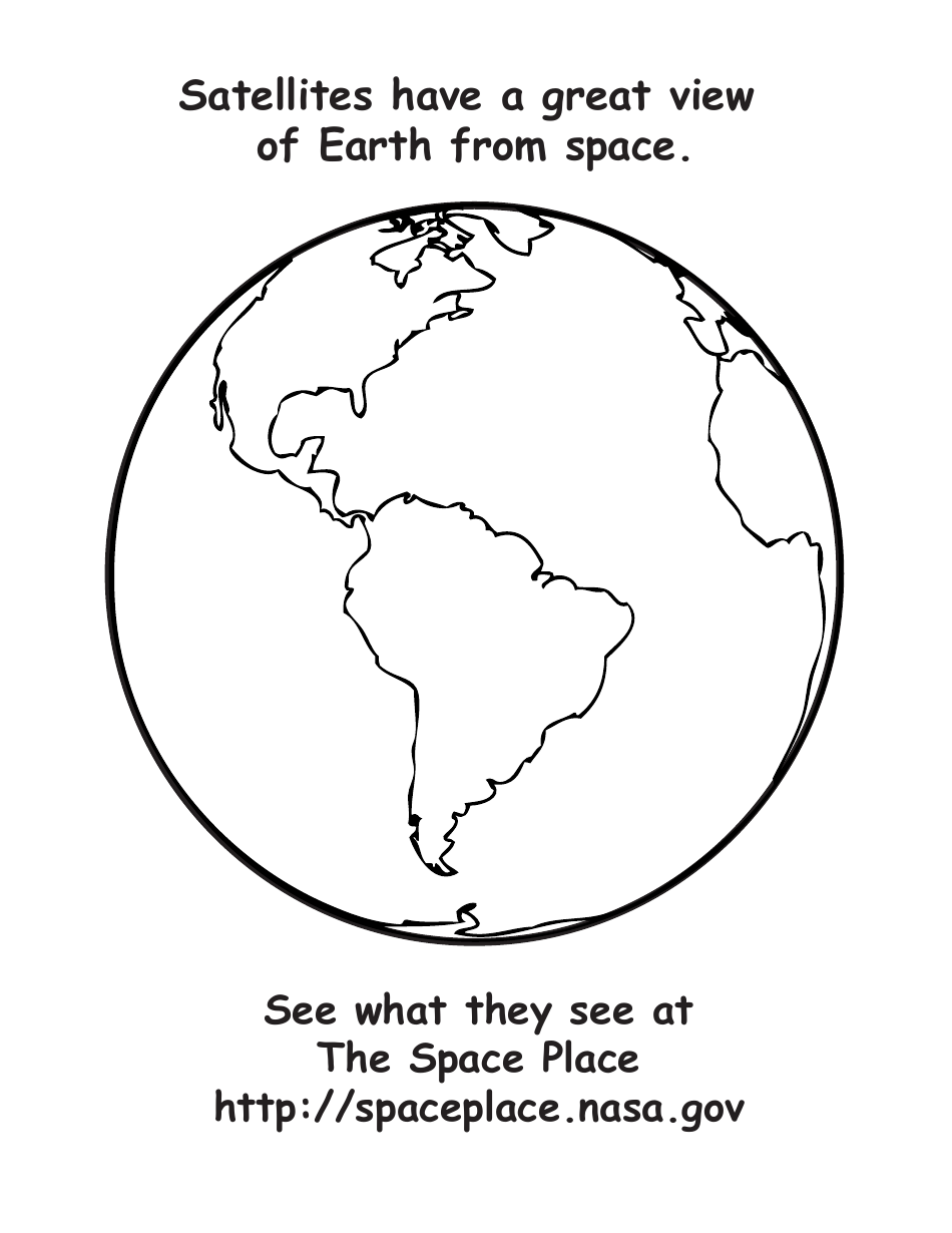 NASA Coloring Page Earth Download Printable PDF Templateroller