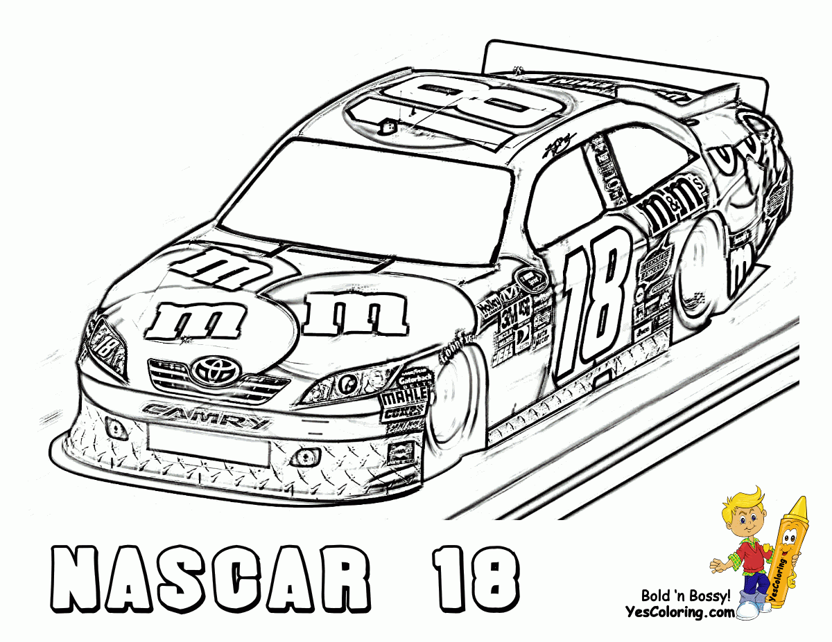 Nascar Coloring Pages Printable