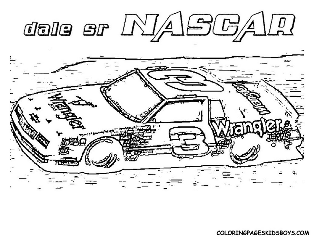 Nascar Coloring Pages To Download And Print For Free
