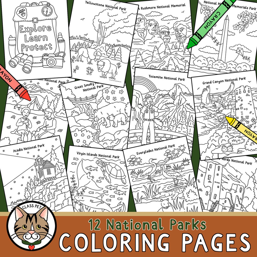 Printable National Park Coloring Pages