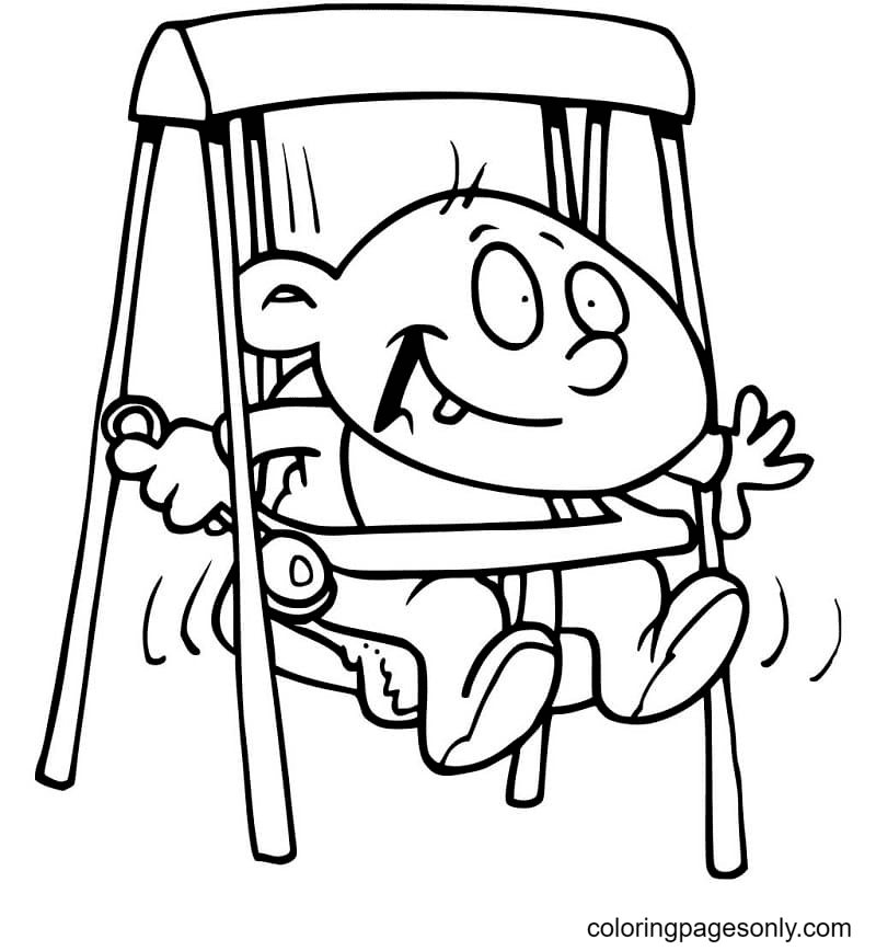 Naughty Baby Boy Coloring Page Free Printable Coloring Pages