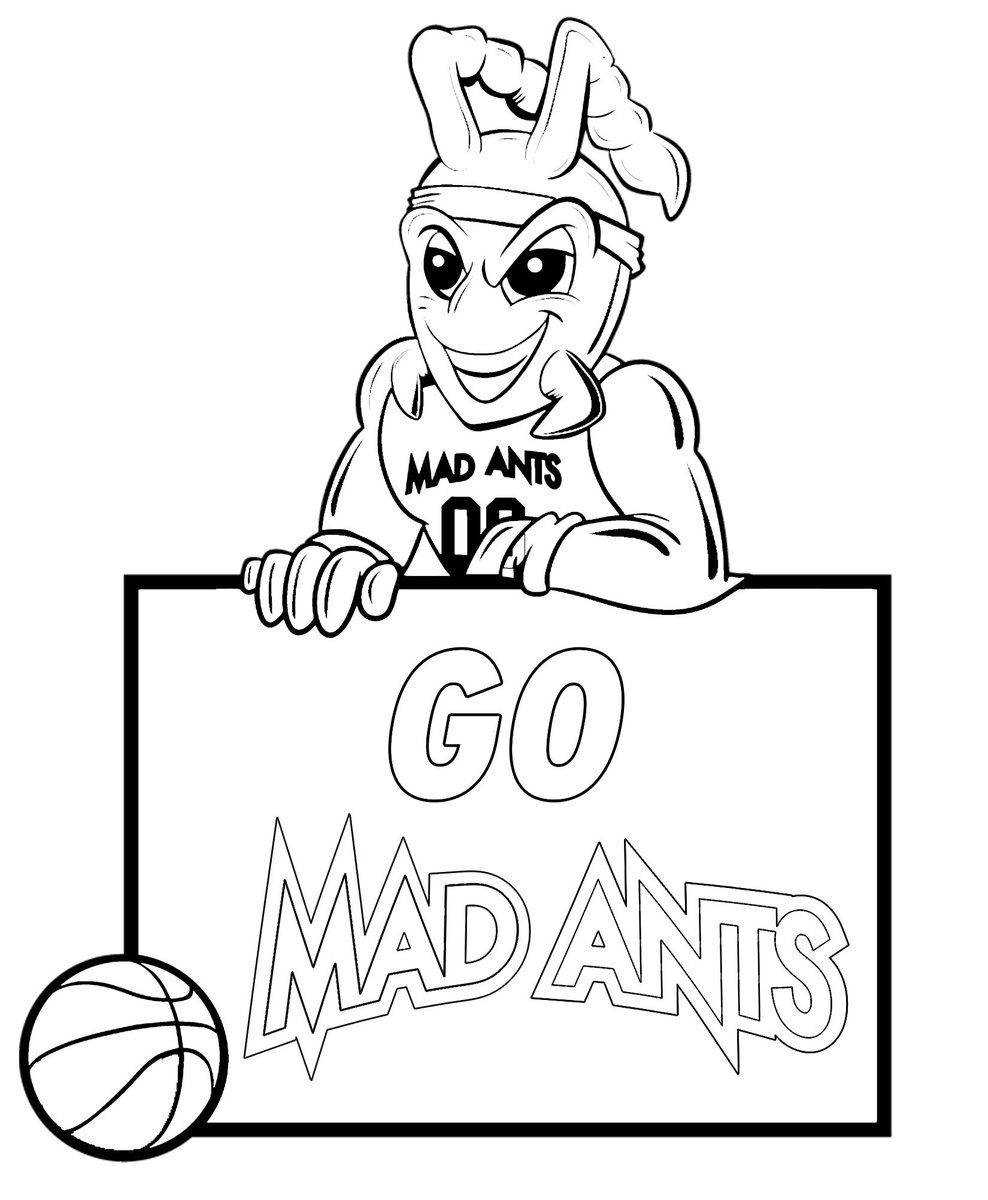 Nba Mascots Coloring Pages