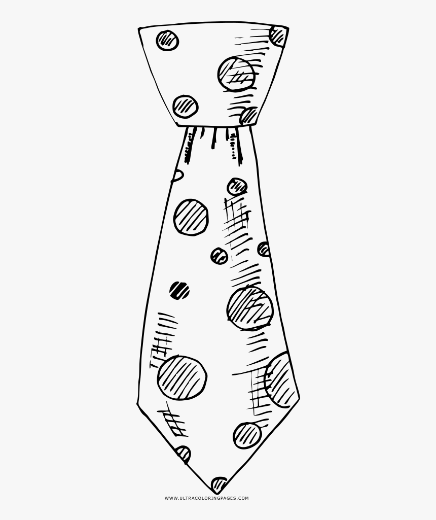 Neck Tie Coloring Page Sketch HD Png Download Kindpng