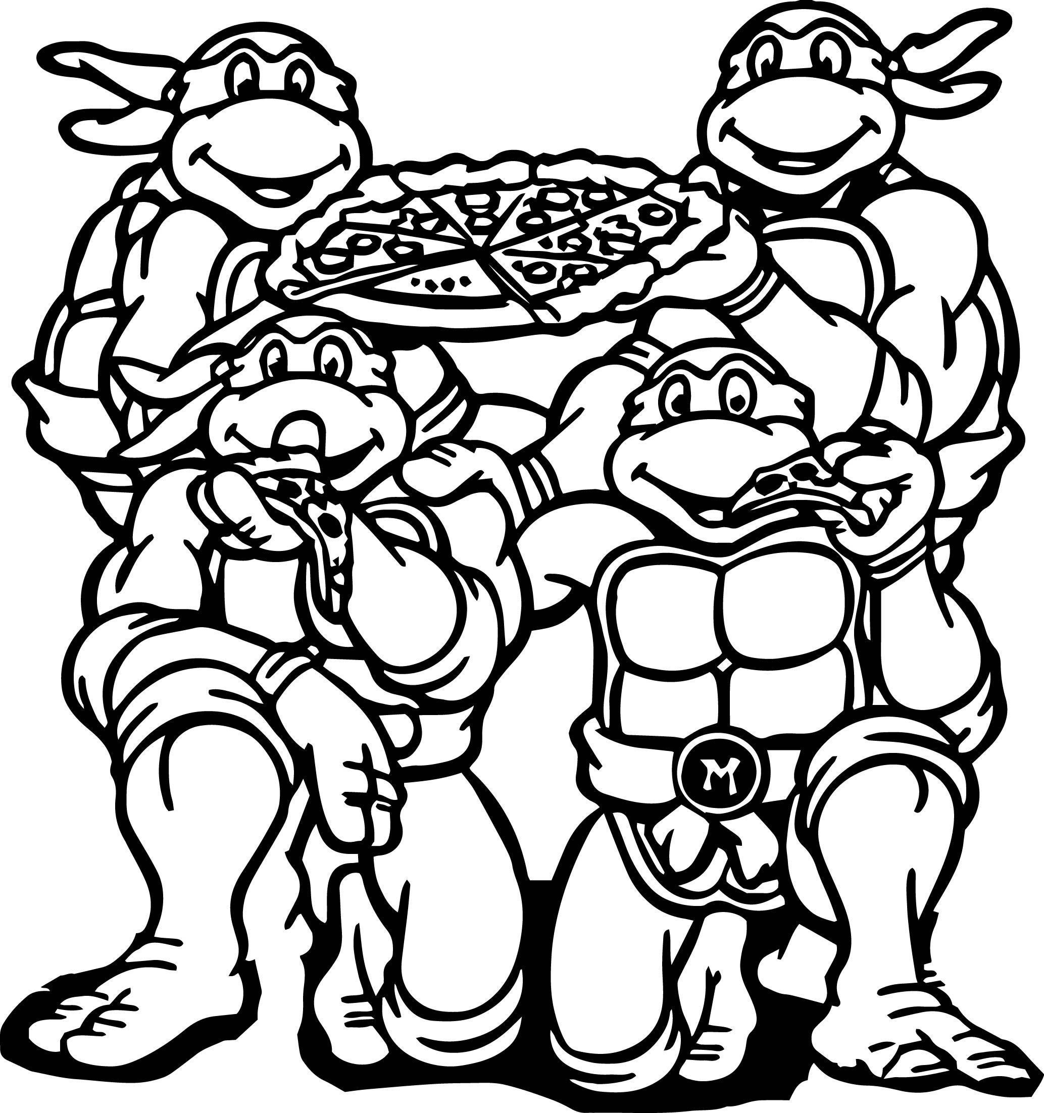 Ninja Turtles Printable Coloring Pages