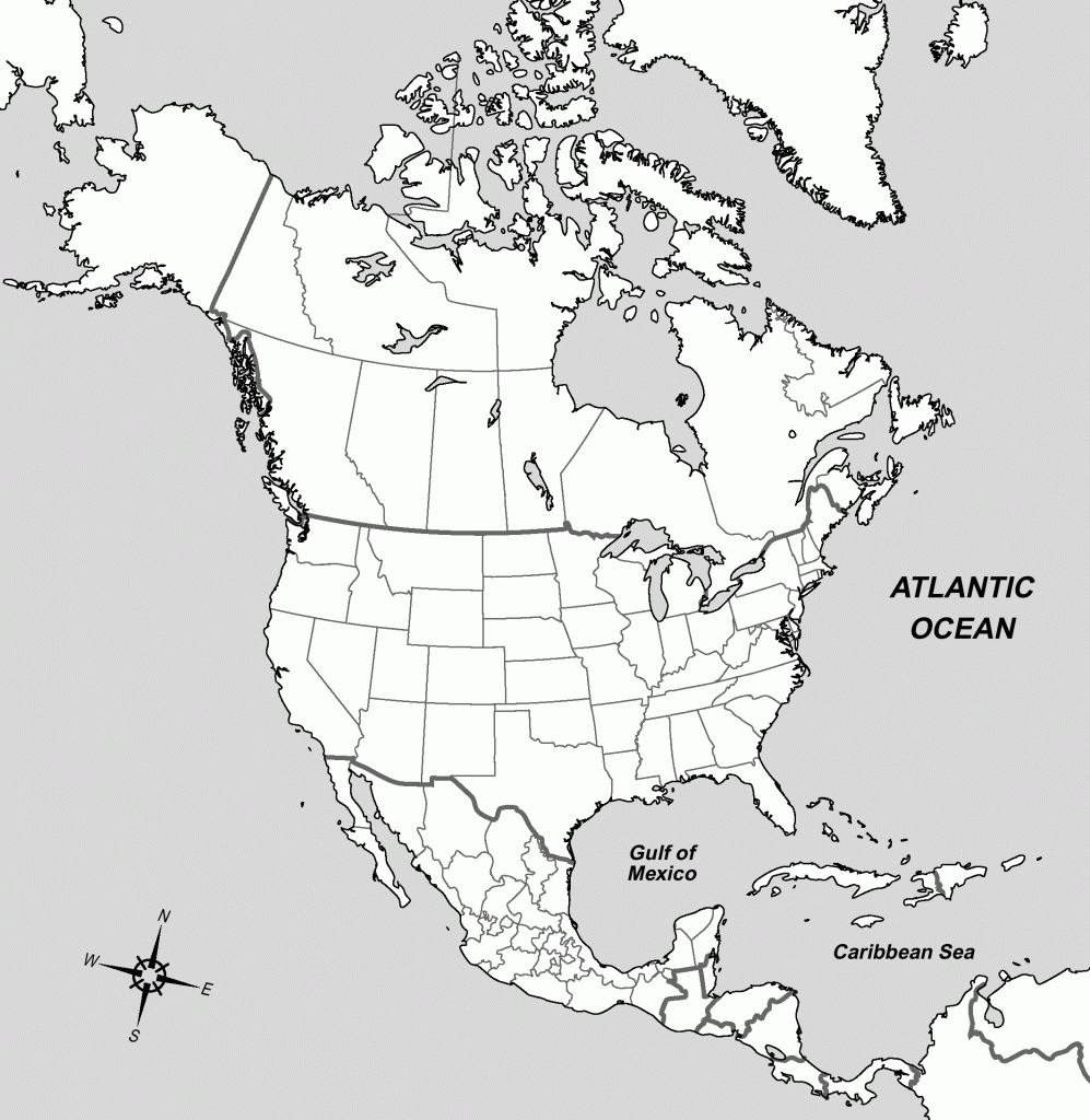 North America Coloring Page Printable